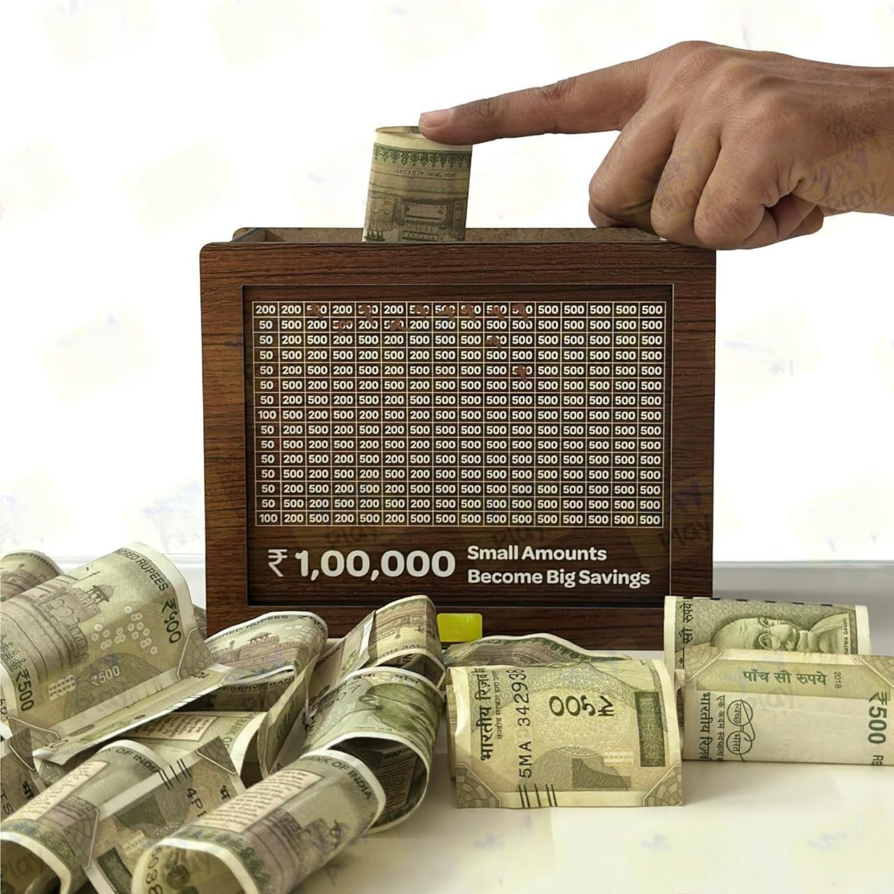 1 Lac Savings Challenge Piggy Bank