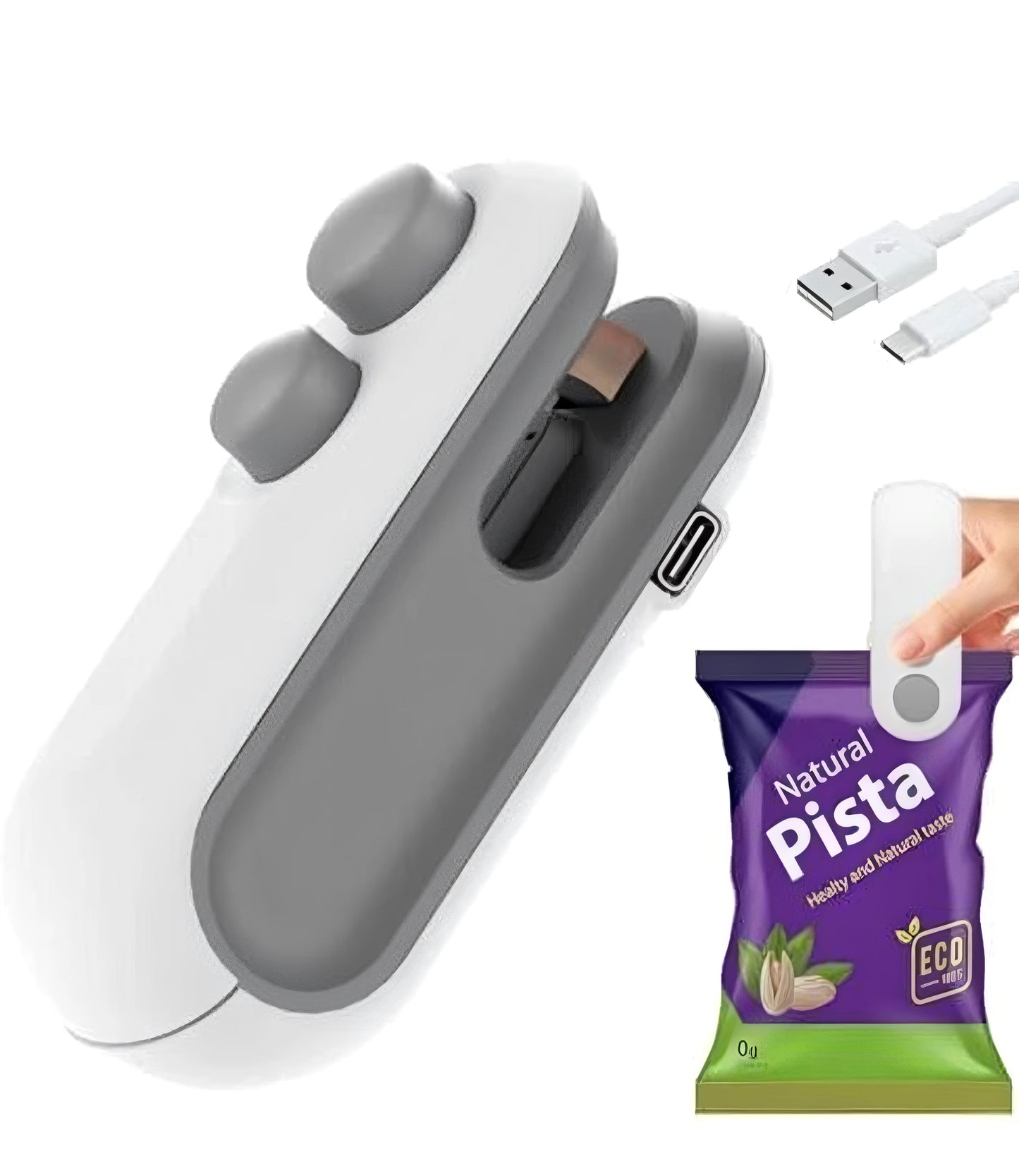 Mini Sealing Machine 2 in 1 USB Rechargeable
