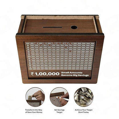1 Lac Savings Challenge Piggy Bank